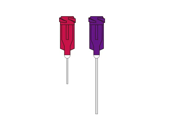 Straight Stainless Steel Needle with Plastic Hub